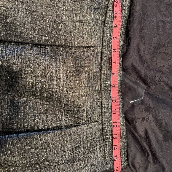 Floor Length Carmen Marc Valvo Skirt with pockets (gold hints of black), size 12 - Picture 5 of 9